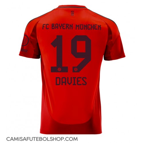 Camisa de time de futebol Bayern Munich Alphonso Davies #19 Replicas 1º Equipamento 2024-25 Manga Curta